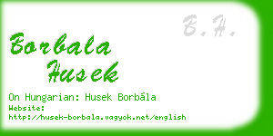 borbala husek business card